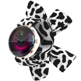 Forever Smartwatch Lucca SB-370 Notificaciones Frecuencia Cardíaca Oro Rosa Incluye Correa Moteada